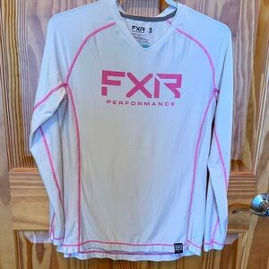 FXR Women's Long Sleeve Tee - White and Pink